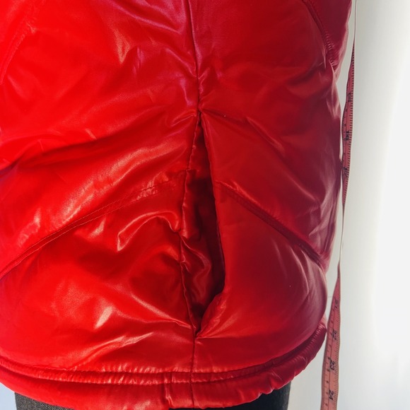 Lightweight Retro Vintage "94 Old Navy Puffer Vest Color Red Cozy zipper Size XS - Picture 5 of 7